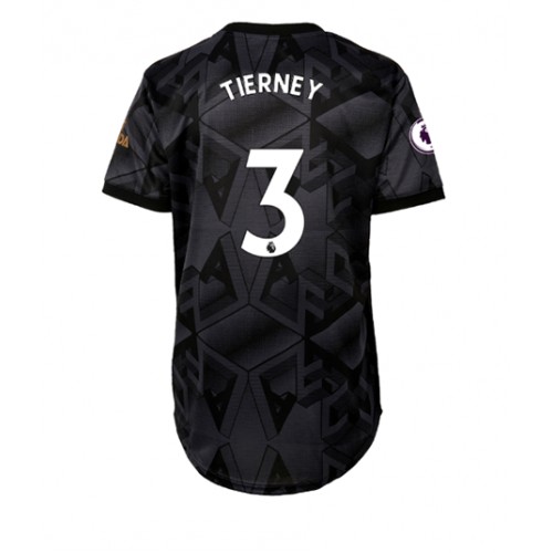Arsenal Kieran Tierney #3 Bortedrakt Kvinner 2022-23 Kortermet Arsenal Kieran Tierney #3 Bortedrakt Kvinner 2022-23 Kortermet